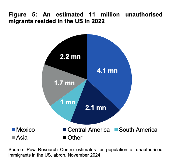 abrdn pie chart on US migration